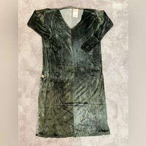 Sinew Moon Saturdays Child Dress Womens XS/S NWT Organic Velvet Bamboo Hemp